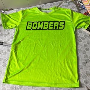 Berserk Athletics Youth Large Neon Green Cycling Short Sleeve Jersey